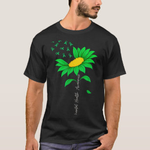 Camiseta Laço Verde de Conscientização da Saúde Mental