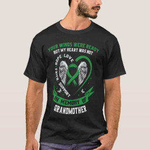 Camiseta Laço Verde Perda de Avó Doença Renal Crônica