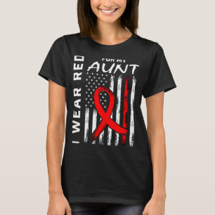 Camiseta Laço Vermelho Para a Consciencialização da Doença