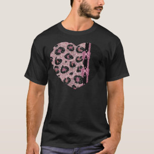 Camiseta Laços de Fita Estampa de Leopardo Rosa RAB Rockabi