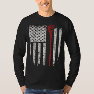 Camiseta Lacrosse American Flag Men Gifs