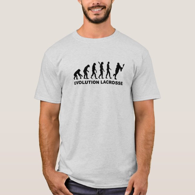 Camiseta Lacrosse da evolução (Frente)