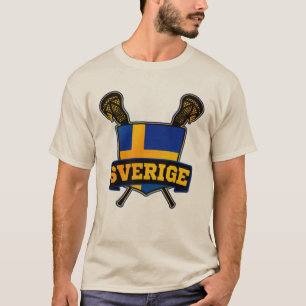 Camiseta Lacrosse da suecia de Sverige