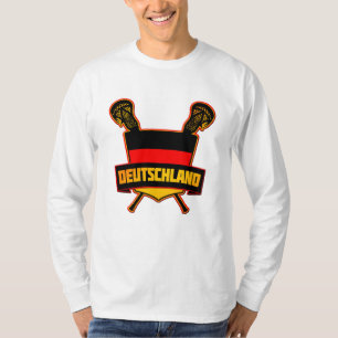 Camiseta Lacrosse de Deutsch do alemão