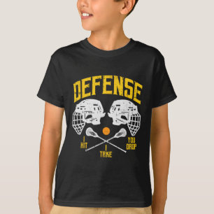 Camiseta Lacrosse Defensor Eu Bato Levá-Lo Largar Lâmpada J