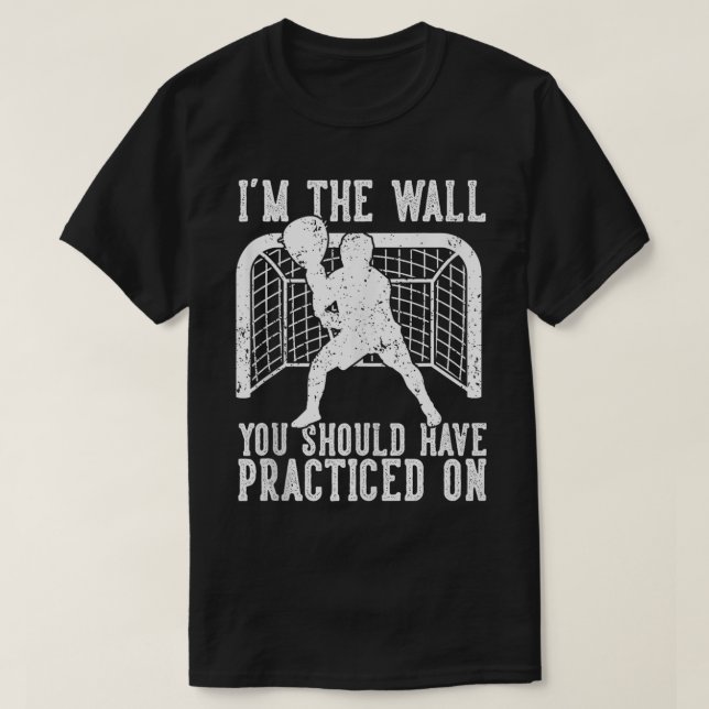 Camiseta Lacrosse Goalie Funny (Frente do Design)