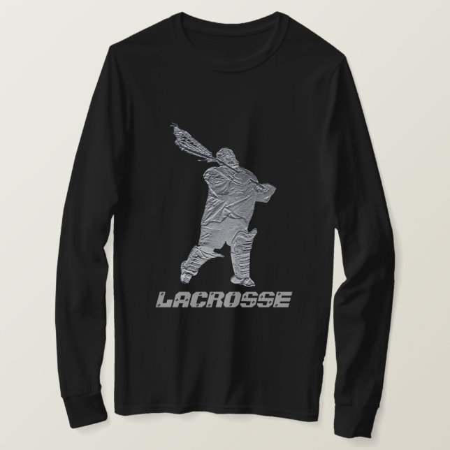 Camiseta Lacrosse Goalie Shirt – Gift for Player, Mom, Dad  (Frente do Design)