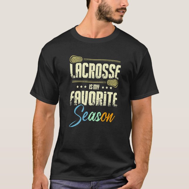 Camiseta Lacrosse is my favorite season Premium (Frente)