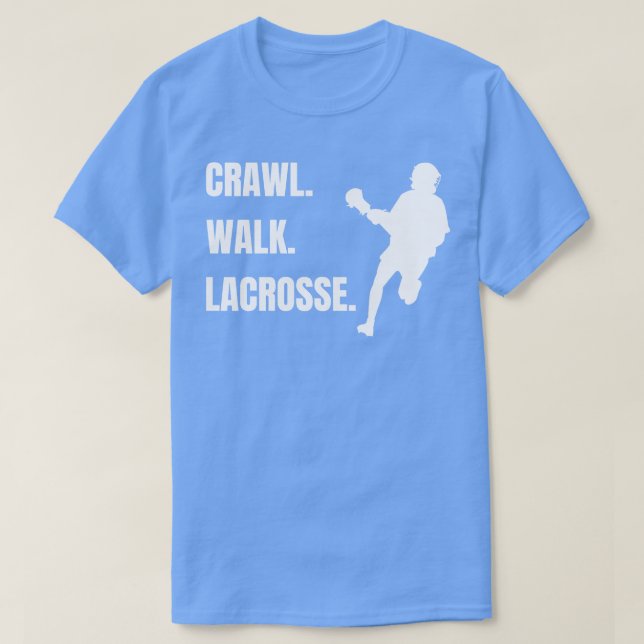 Camiseta Lacrosse Kids Walk Lacrosse Boys Girls (Frente do Design)