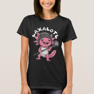 Camiseta Lacrosse Lax Laxalotl Lacrosse Player Axolotl Helm