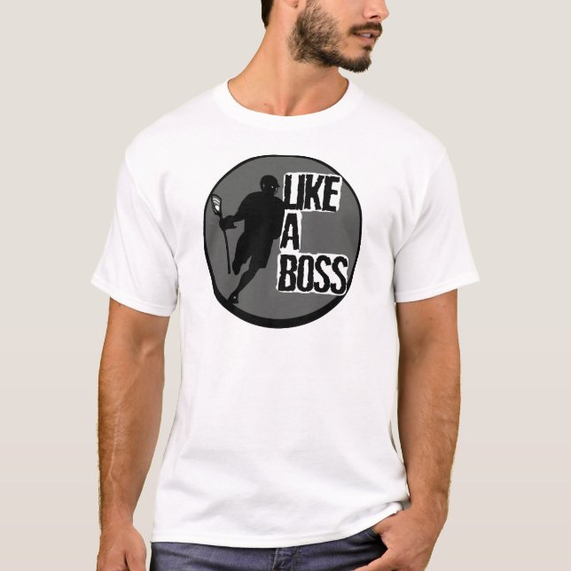 Camiseta Lacrosse LikeABoss (Frente)