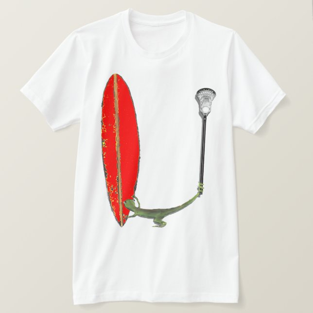 Camiseta Lacrosse Lizard (Frente do Design)