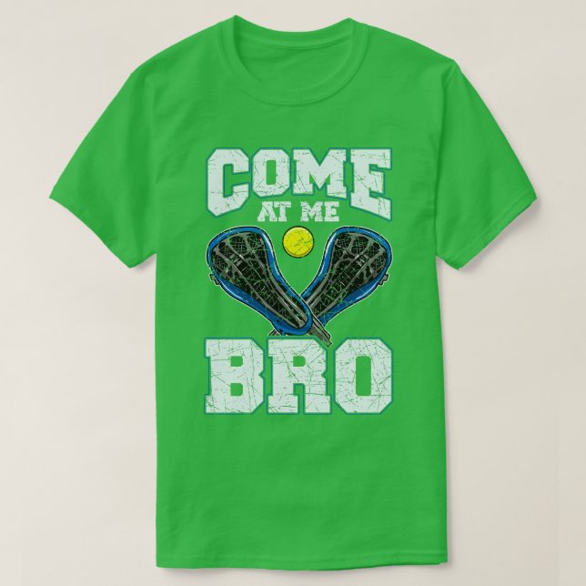 Camiseta Lacrosse Me Encontra, Bro, Jogador Da Equipe Do LA (Frente do Design)