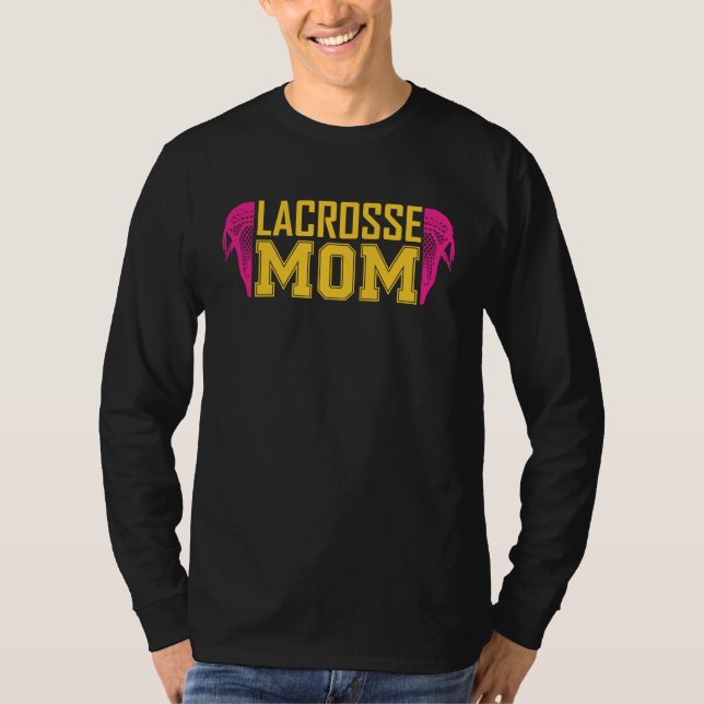 Camiseta Lacrosse Mom LAX girls boys team for moms women (Frente)