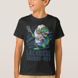 Camiseta Lacrosse-o-saurus T Rex Dinossauro Com Sti de Lacr