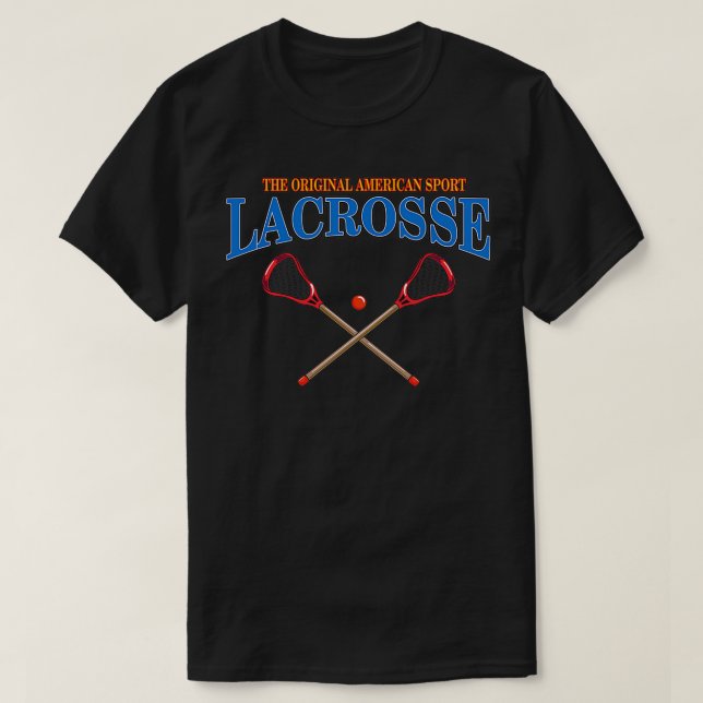 Camiseta Lacrosse Original American Sport 2 (Frente do Design)