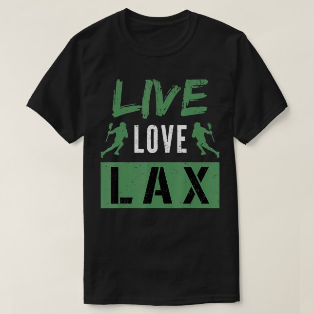 Camiseta Lacrosse Player Design For La Lover  Live Love La  (Frente do Design)