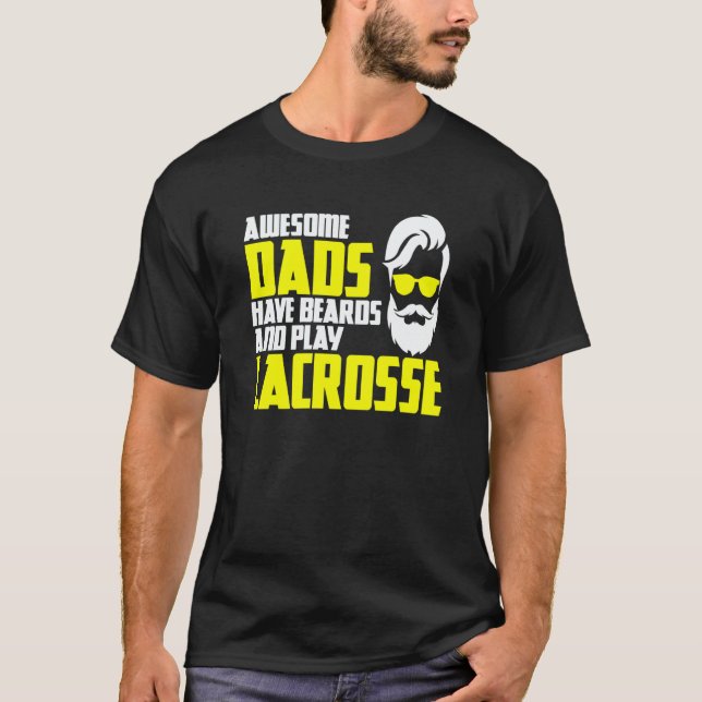 Camiseta Lacrosse Saying Father's Day Lacrosse Player (Frente)