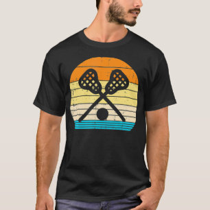 Camiseta Lacrosse Stick Ball Sunset Retro La Player Men Wom