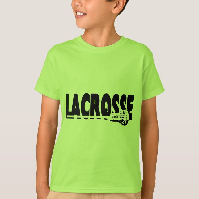 Camiseta Lacrosse Stick Black and White (Frente)