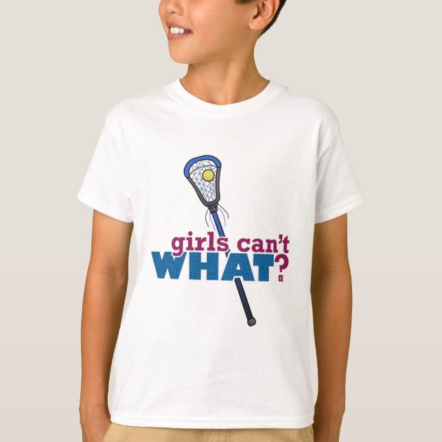 Camiseta Lacrosse Stick Blue (Frente)