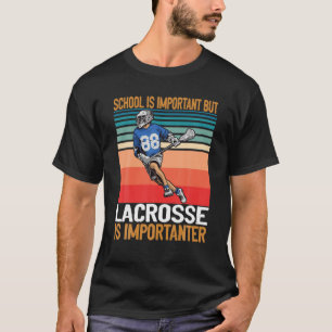 Camiseta Lacrosse Vintage Retro Lacrosse Stick Sun Gift