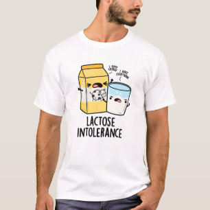 Camiseta Lactose Intolerância Engraçada Leite Pun