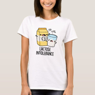 Camiseta Lactose Intolerância Engraçada Leite Pun
