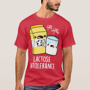 Camiseta Lactose Intolerância Engraçada Leite Pun