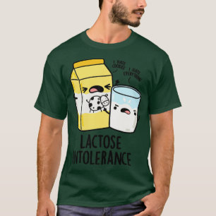 Camiseta Lactose Intolerância Engraçada Leite Pun 1