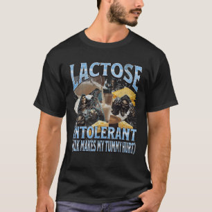 Camiseta Lactose Intolerante Duro Engraçado Boletim