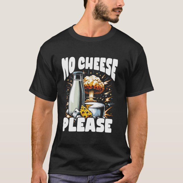 Camiseta Lactose Intolerante - Sem Queijo (Frente)