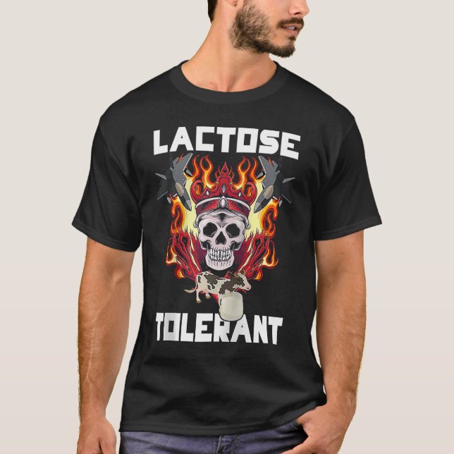Camiseta Lactose Tolerant Trendy Meme Raglan Baseball (Frente)