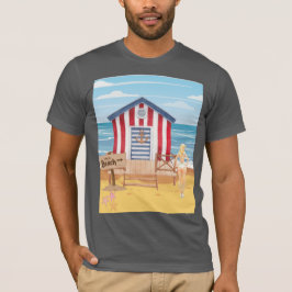 Camiseta ladie na praia
