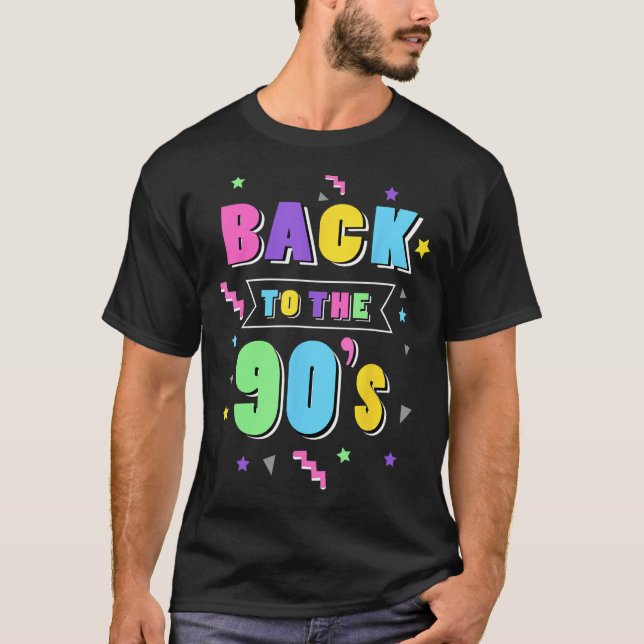 Camiseta Ladies Back to the 90s Girl 90s Party Costume Wome (Frente)