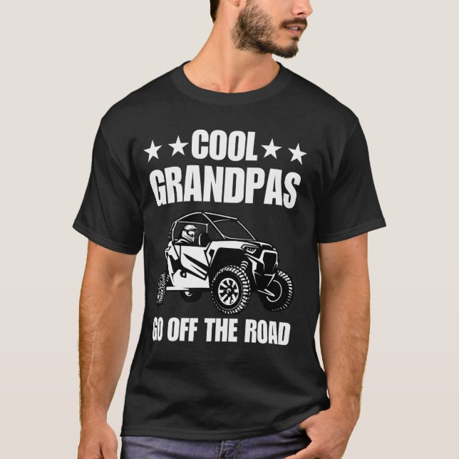 Camiseta Lado A Lado Para Pai Vovô SxS Offroad UTV 4 Quando (Frente)