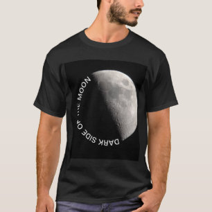 Camiseta Lado escuro da imagem e do texto da Lua