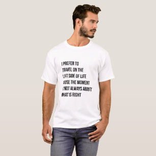 Camiseta Lado esquerdo do t-shirt da vida por Tunísia Joly
