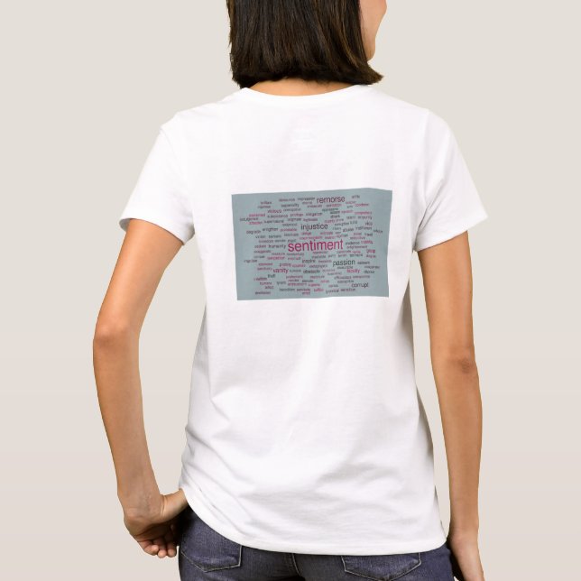 Camiseta Lado feminino: layout traseiro (Verso)