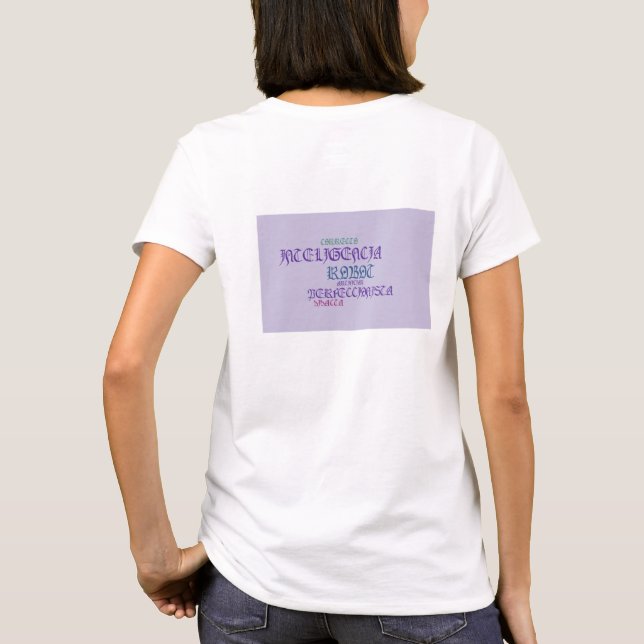 Camiseta Lado feminino: layout traseiro (Verso)