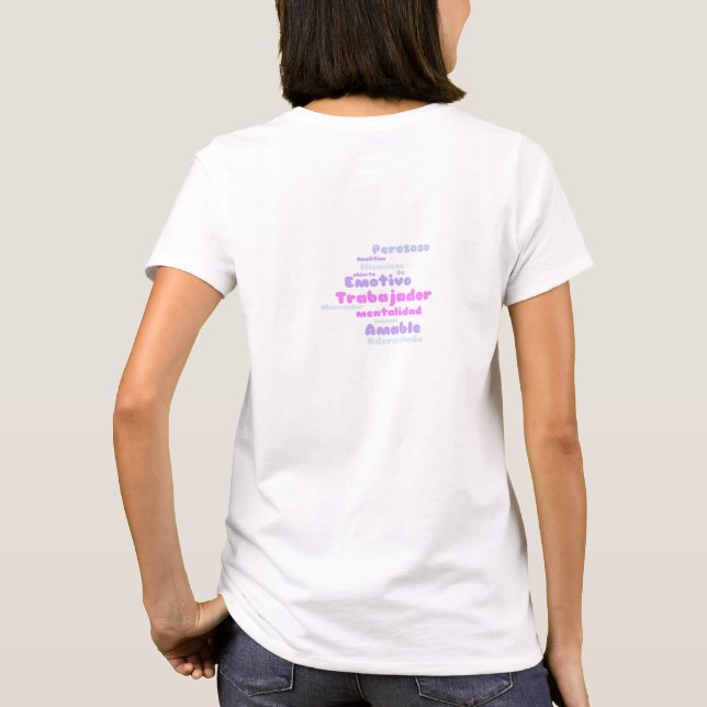 Camiseta Lado feminino: layout traseiro (Verso)