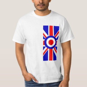 Camiseta Lado na bandeira de união com alvo da modificaç