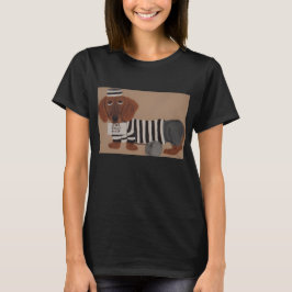 Camiseta Ladra de Petiscos Dachshund Presidiária