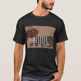 Camiseta Ladra de Petiscos Dachshund Presidiária