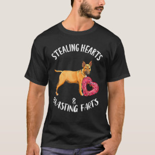 Camiseta Ladrando Corações Explodindo Fartos Bull Terrier M