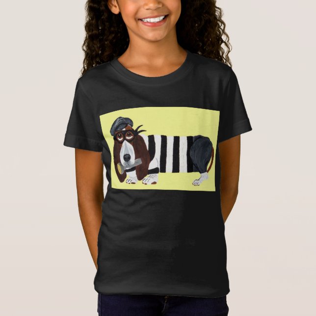 Camiseta Ladrão Basset Hound (Frente)