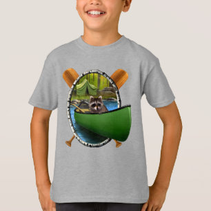 Camiseta Ladrão de canoas de acampamento de tenda de verão