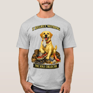 Camiseta Ladrão de Sapatos Labrador Arte Engraçada de Cão