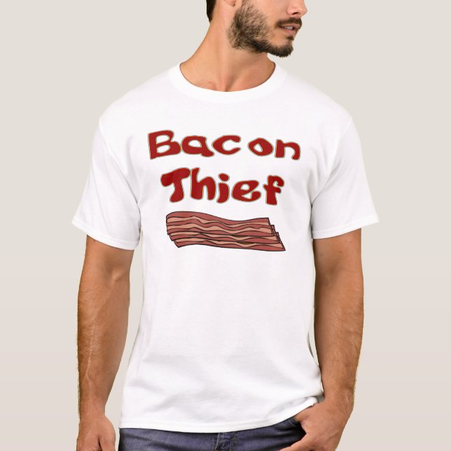 Camiseta ladrão do bacon (Frente)