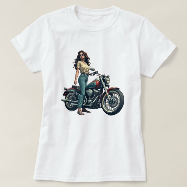 Camiseta Lady Biker  (Frente do Design)